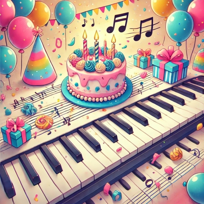 🟥iPhoneピアノアプリで✅ハッピーバースデーかんたん伴奏🎈無料サプライズ🎂サンプル動画付