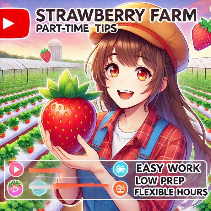 【農業バイト】🍓イチゴ編🍓運動して健康寿命を延ばしながらお金稼ぎましょう✨