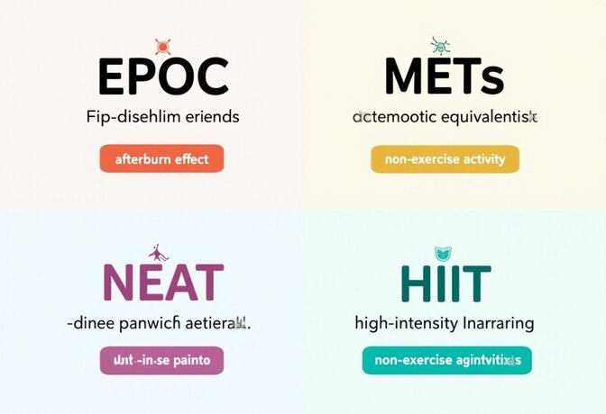 METs・HIIT・EPOC・NEAT：効果的な運動と健康管理の鍵となる4つの略語を解説します