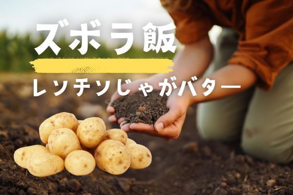 ズボラ飯　レンチンじゃがバター