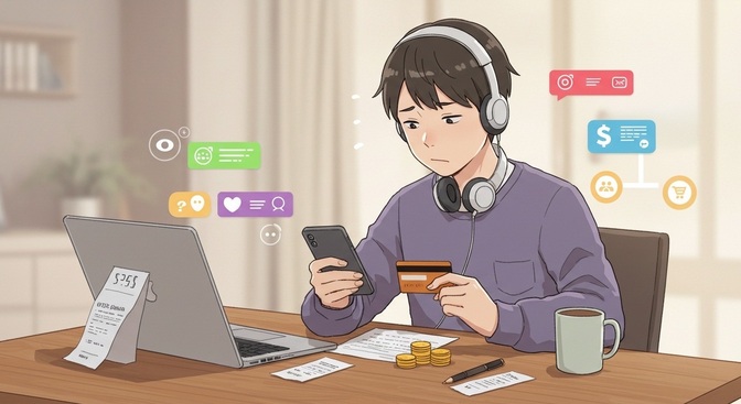 大学生、クレカ使いすぎで貧乏谷が目前‼️ → SBIスマホデビットへ　【住信SBIネット銀行】