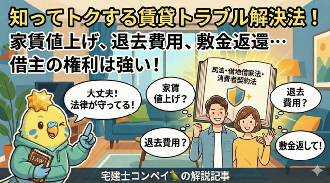 【保存版】知らないと損する賃貸トラブル対処法｜宅建士がやさしく解説