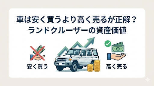 車は安く買うより高く売るが正解？ランドクルーザーの資産価値