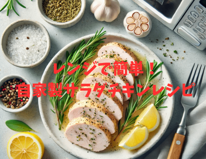 【健康】レンジで簡単！自家製サラダチキンレシピ - 時短で作る高タンパクおかず