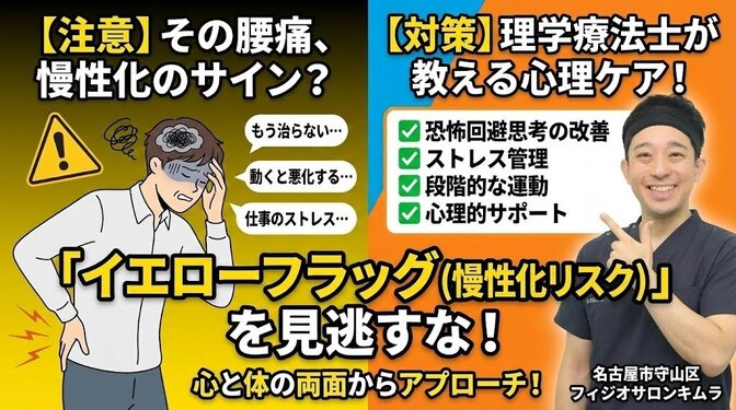 腰痛に潜む危険信号：イエローフラッグを見逃さないために