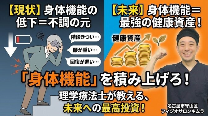 身体機能は健康資産！
