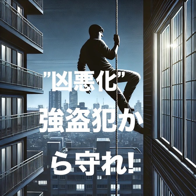 【マンション強盗】高層階だからと安心しないで！