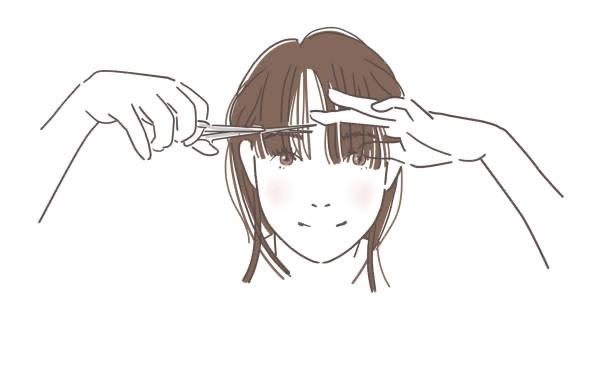 前髪を切る時失敗しない！