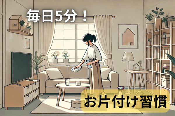 毎日少しずつ！5分でできる片付けルーティン