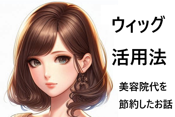 ウィッグを活用して、美容院代を節約したお話