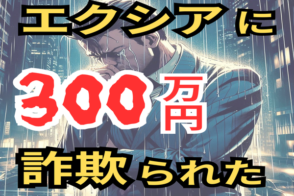 エクシア投資で300万消失！涙の実録