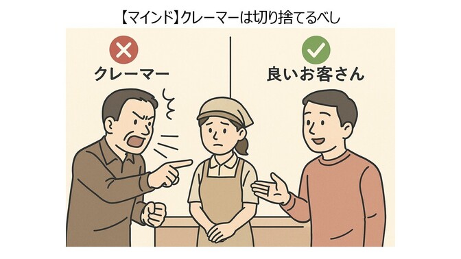 【経営マインド】クレーマーは切り捨てる