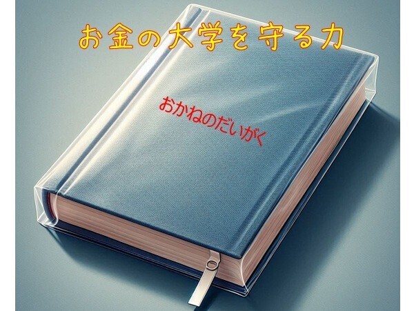 お金の大学を守る力(カバーフィルムの貼付け)