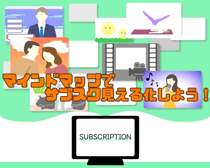 マインドマップでサブスク見える化やってみた!
