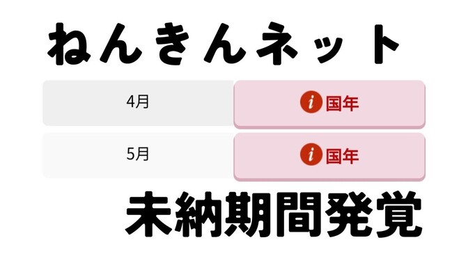 ねんきんネットに未納期間が！発覚から対処まで