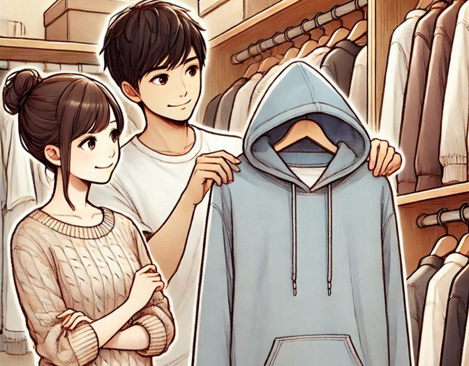洋服を家族で共有してみましょう！