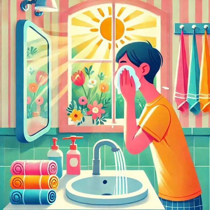 【ストレス軽減】洗顔時の水濡れ防止アイテム