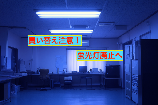 大掃除で買い替え注意！蛍光灯廃止へ