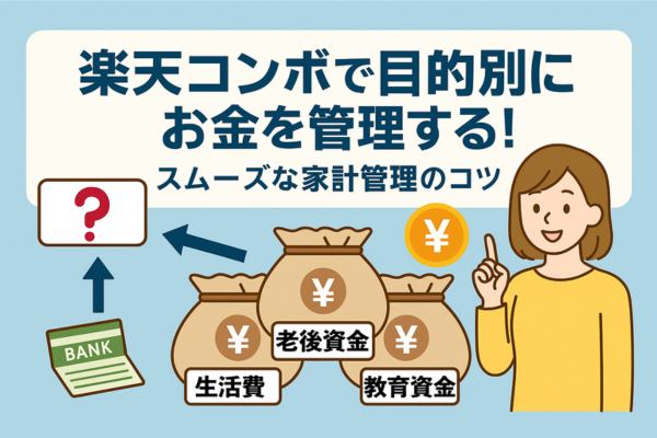 楽天コンボで目的別にお金を管理する！スムーズな家計管理のコツ