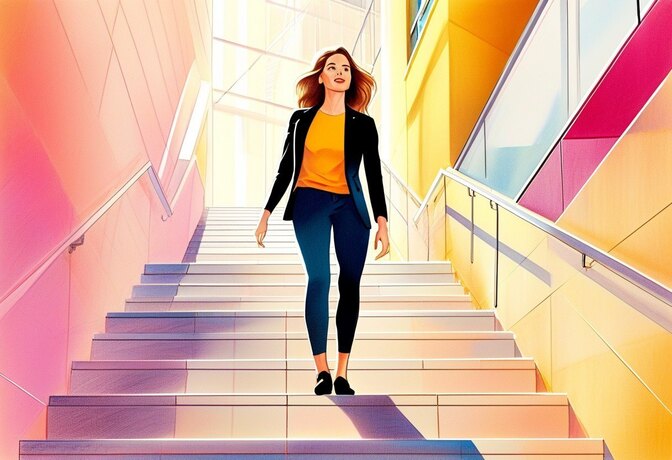 40代必見！：階段の登り降りダイエットで健康的に痩せながら美肌も目指す方法