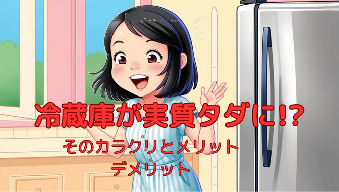 冷蔵庫が実質タダに！？そのカラクリとメリット、デメリット
