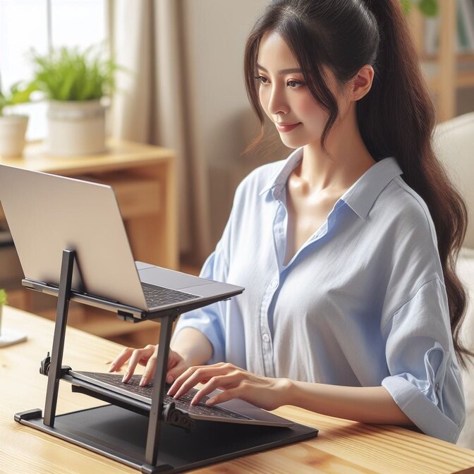 Macに最適！姿勢を良くして作業効率アップ！【ノートパソコンスタンドのススメ】