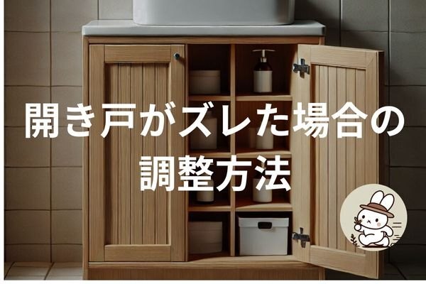 [DIY]開き戸がズレた場合の調整方法[キッチン・洗面所]