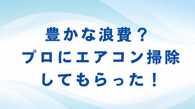 豊かな浪費？ プロにエアコン掃除をしてもらった！