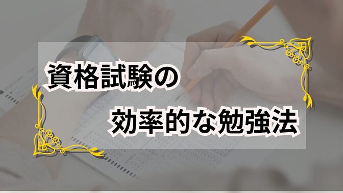 資格試験の効率的な勉強法