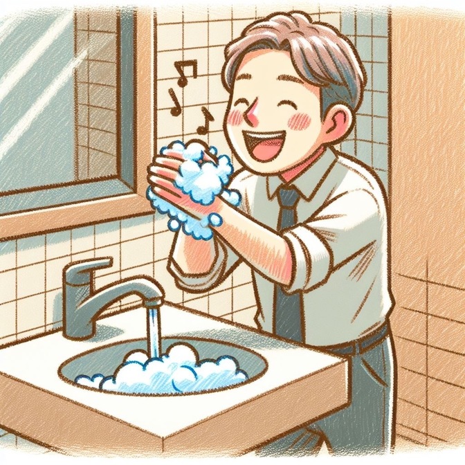 手洗いは遊び心で😉🫧大人だって楽しむ予防法🙏