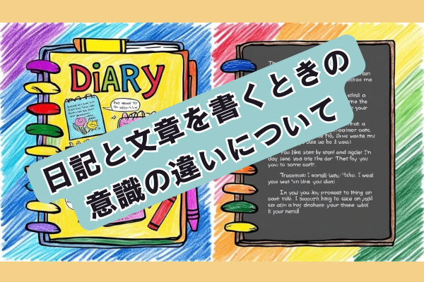 日記と文章を書くときの意識の違いについて