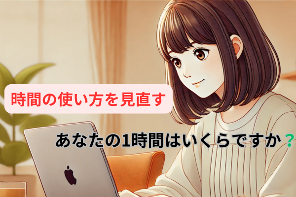 時間の使い方を見直す：あなたの1時間はいくらですか？