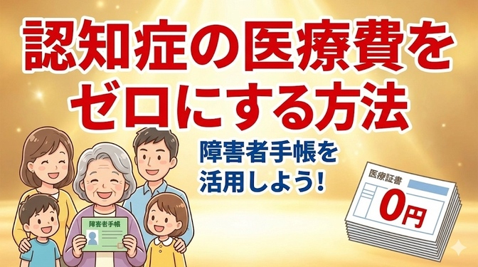 認知症の医療費をゼロにする方法｜障害者手帳を活用しよう！  