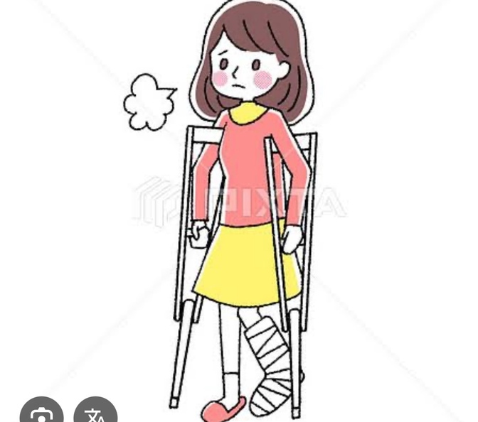 松葉杖で歯が折れた話〜😭