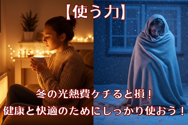 冬の光熱費ケチると損！健康と快適のためにしっかり使おう！