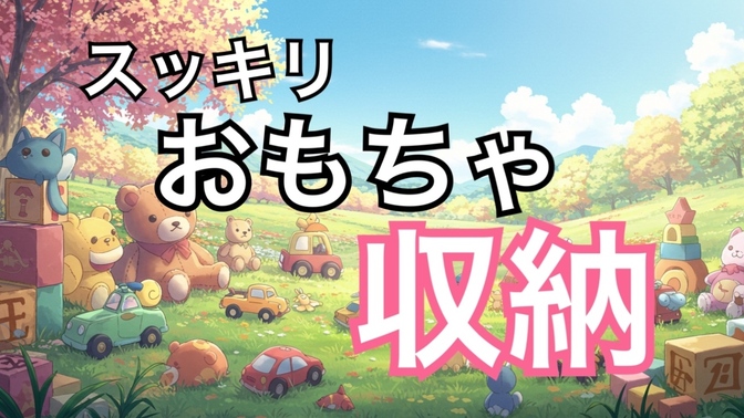 おもちゃが片付く魔法の法則！「1ボックス1アイテム」でスッキリ収納術！