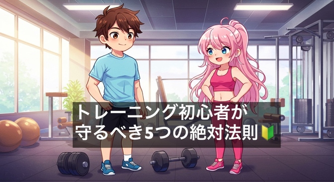 【最初が肝心！🔥】トレーニング初心者が知るべき5つの原則