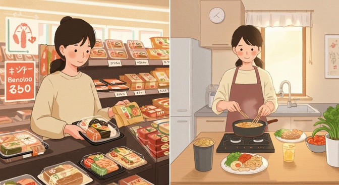 【実体験】コンビニ弁当から自炊に切り替えたら家計が増えた