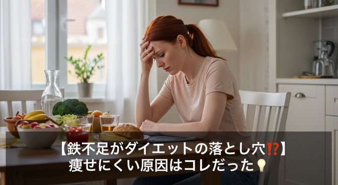 【鉄不足がダイエットの落とし穴⁉️】 痩せにくい原因はコレだった💡