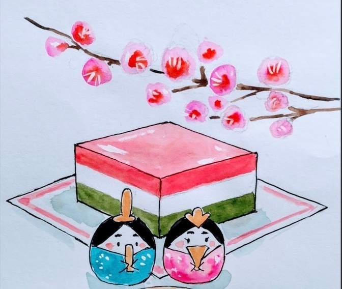 【ひしもちの作り方】お雛様の菱餅食べてみたいな〜と思った女子の皆さんに捧ぐ❤️