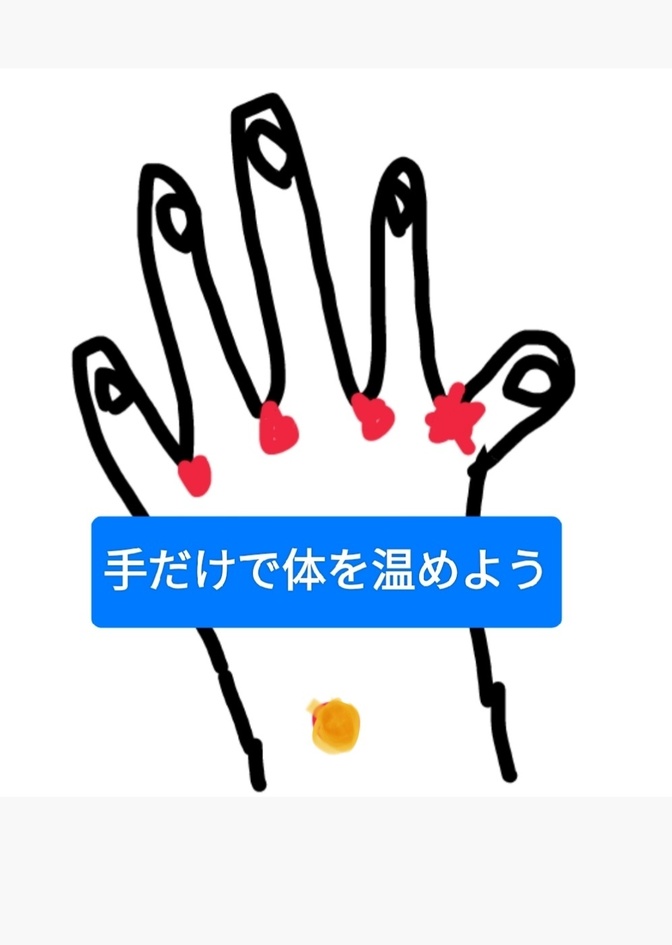 寒いので、『【手で完結する】体が温まるツボ』を試してみました。 
