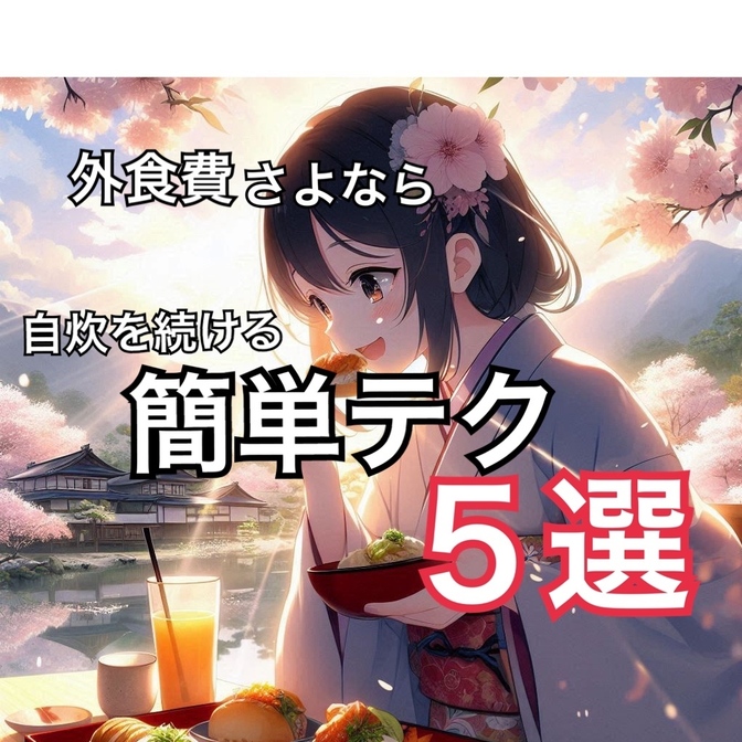 外食費にサヨナラ！自炊を続けるための簡単テク5選！