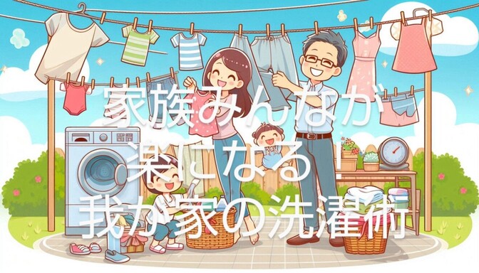 家族みんなが楽になる！我が家の洗濯術
