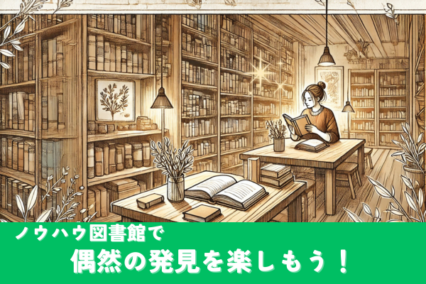 情報の宝庫！ノウハウ図書館で偶然の発見を楽しもう