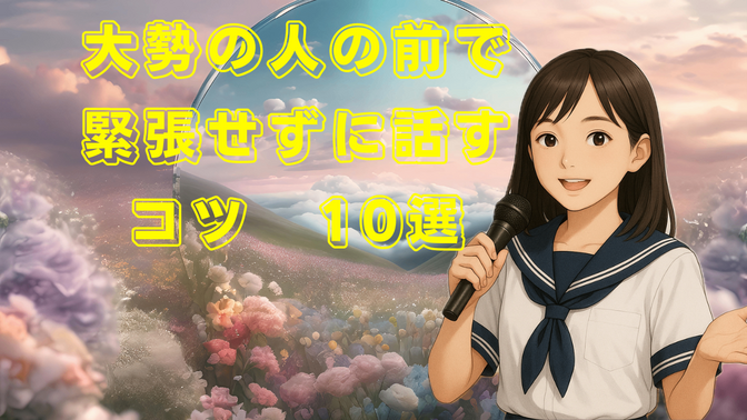 人見知りの私が学級委員になって知った 大勢の人の前で話すコツ　【10選】