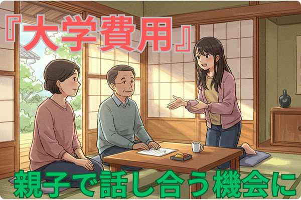 『大学費用』　親子で話し合う機会に