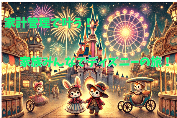家計管理で叶う!家族みんなでディズニーの旅!「お金についての成功体験」