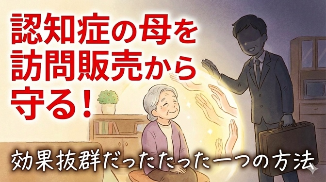 認知症の母を訪問販売から守る！効果抜群だったたった一つの方法