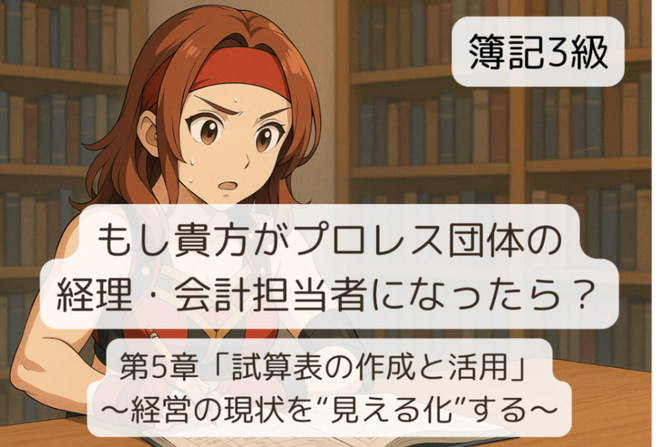 簿記3級 プロレス団体編 第5章「試算表の作成と活用」〜経営の現状を“見える化”する〜