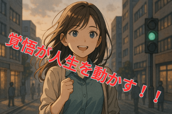 覚悟を決めると、人生が動き出す— 迷い続ける日々から、動き出すための第一歩を。*🌱